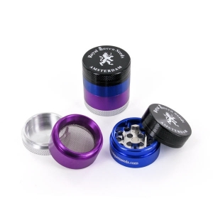 Farbiges Metall-Mahlwerk (4 Teile)