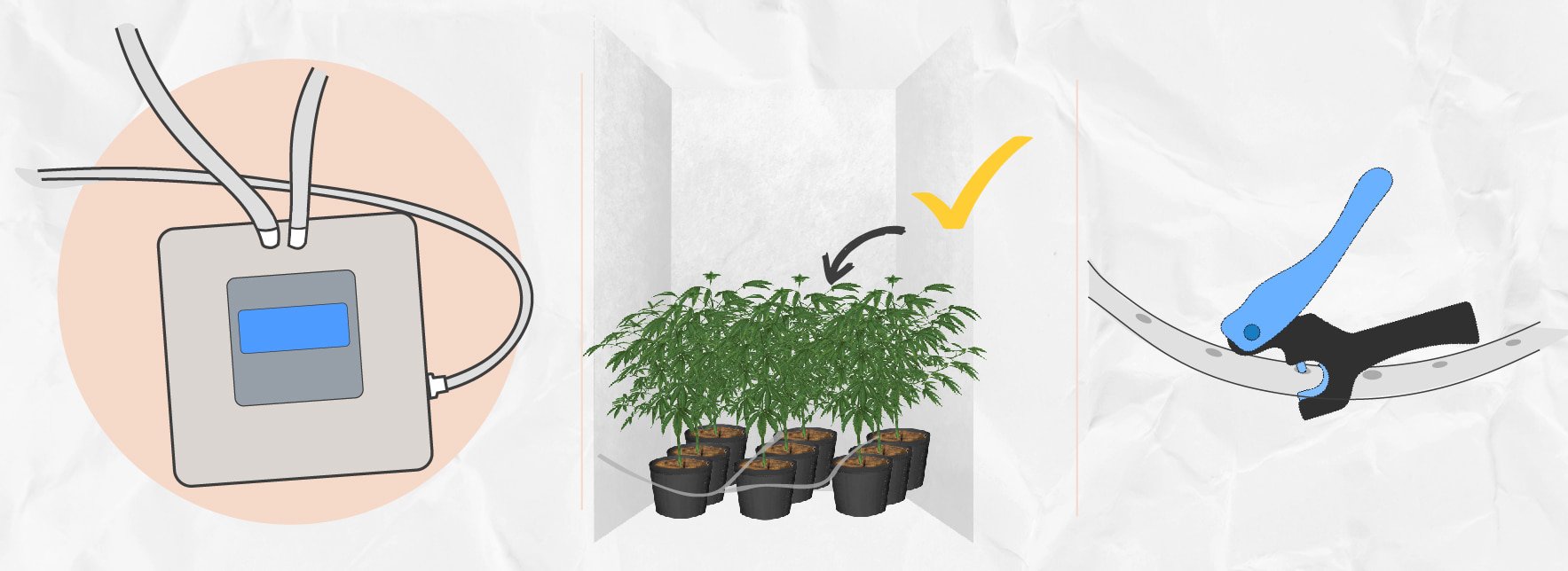 Ein eigenes DIY Tropfbewässerungssystem für den Anbau von Cannabis einrichten