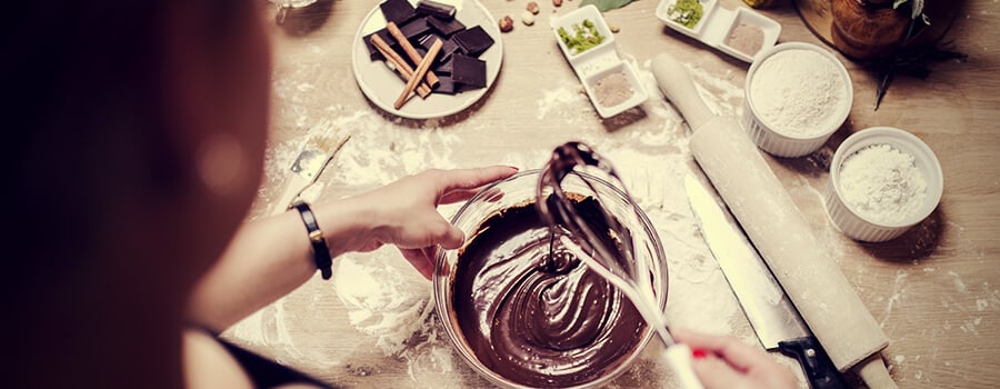 Schokoladen-Cannabis-Pudding-Zutaten