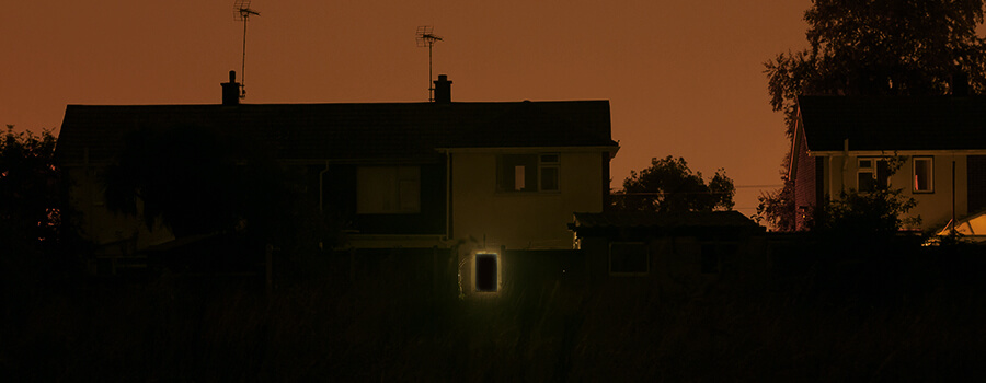 Indoor Anbau in der Nacht im Sommer