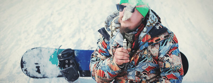 Snowboarden und Cannabis