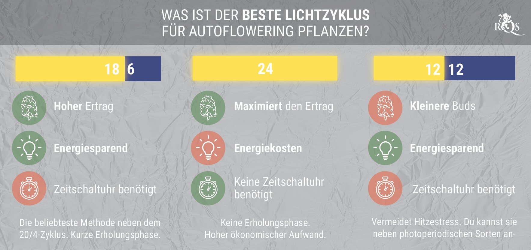 WAS IST DER BESTE BELEUCHTUNGSPLAN FÜR AUTOFLOWERING CANNABIS?