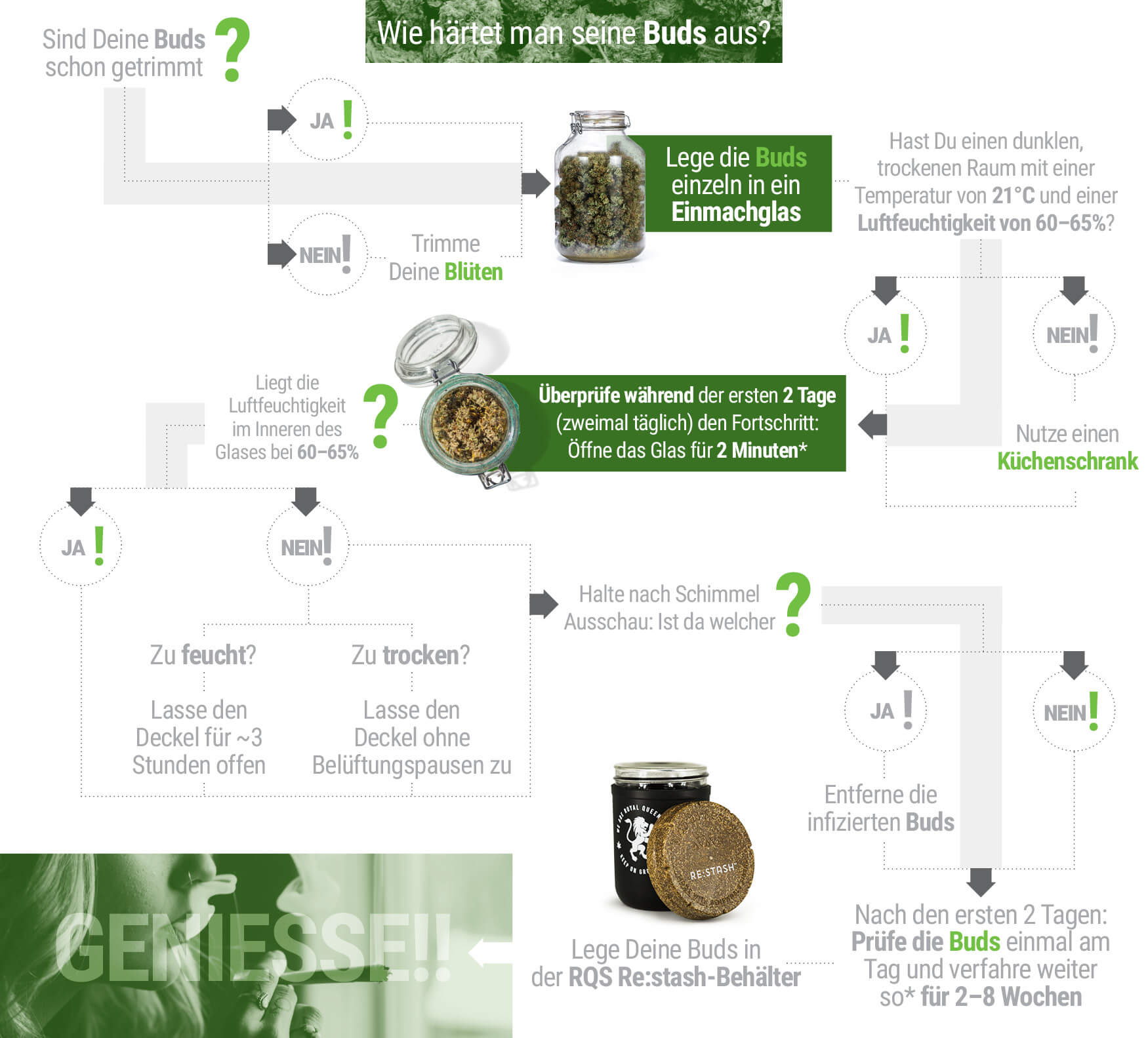 Wie härtet man seine Buds aus? Wie härtet man seine Buds aus?