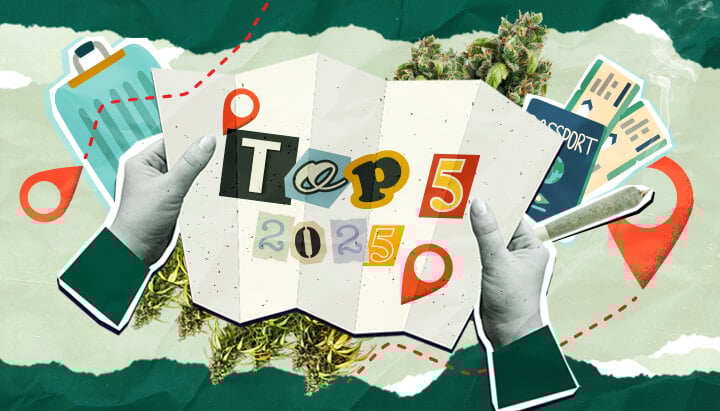 Top 5 Cannabis-freundliche Reiseländer im Jahr 2025 Planen Sie eine cannabisorientierte Reise im Jahr 2025? Entdecken Sie die Top 5 Länder mit gastfreundlichen Gesetzen und Erlebnissen für Cannabis-Touristen.