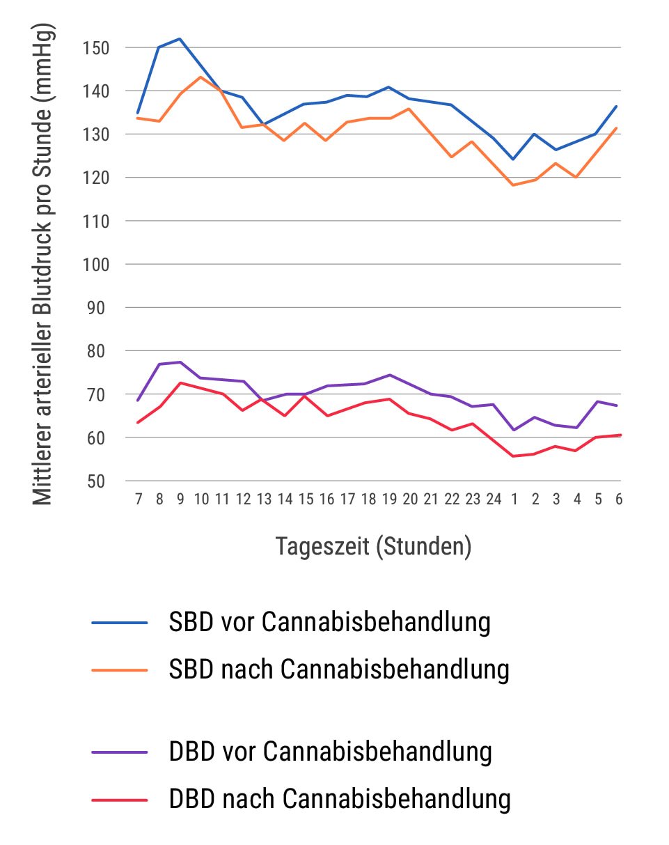 Kurzfristige Auswirkung von Cannabis auf Bluthochdruck