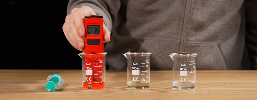 pH-Wert mit einem Tester messen