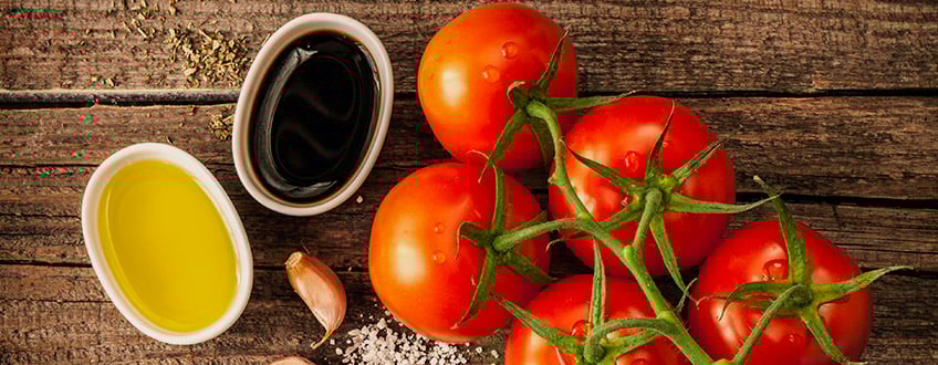 Tomaten-Vinaigrette-Cannabinoid-infundiertes Öl