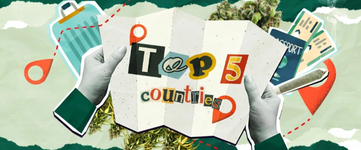 Top 5 Cannabis-freundliche Reiseländer im Jahr 2026 Planen Sie eine cannabisorientierte Reise im Jahr 2026? Entdecken Sie die Top 5 Länder mit gastfreundlichen Gesetzen und Erlebnissen für Cannabis-Touristen.