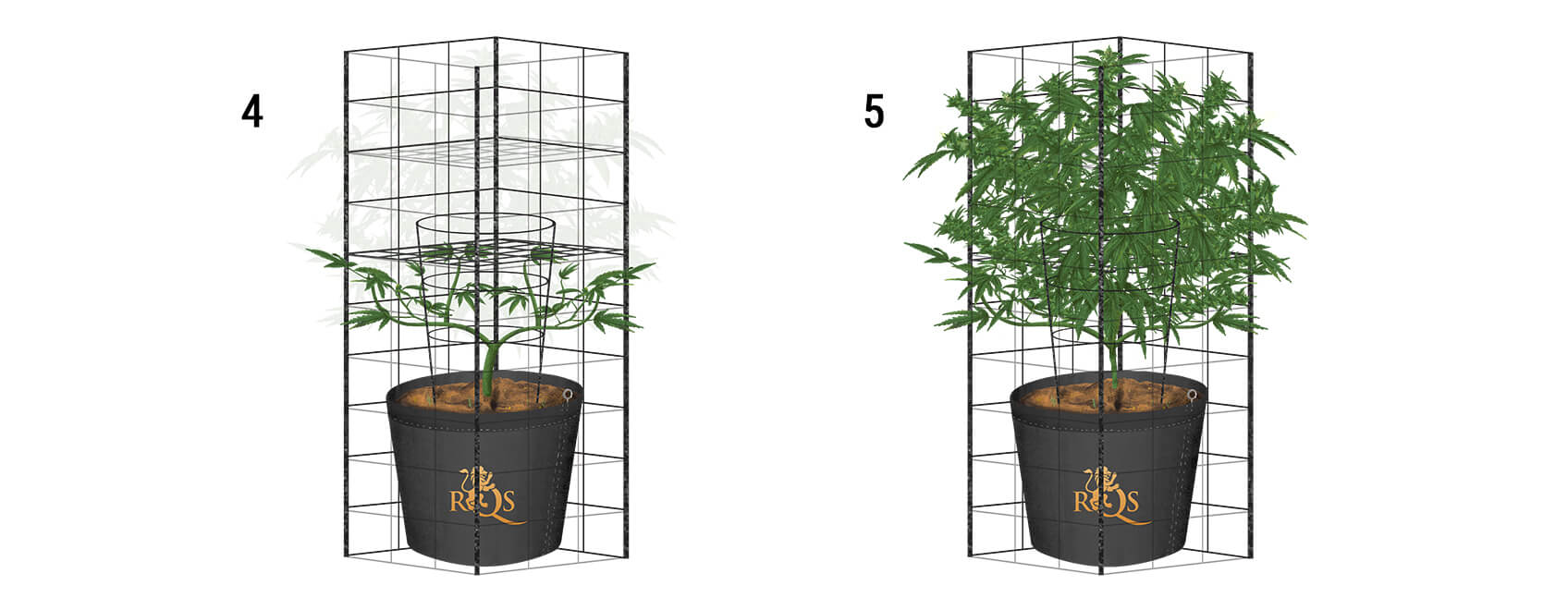 Wie man im Freien ein Rankgitter für Cannabis baut