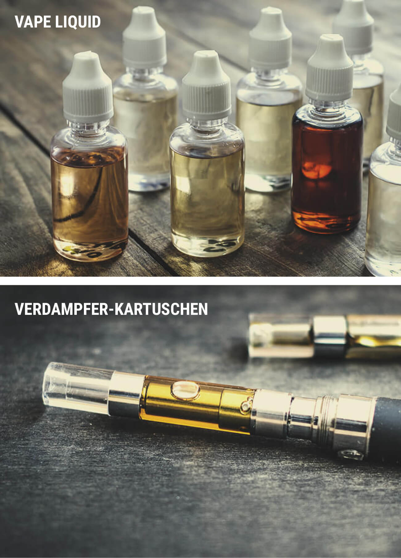 THC- und CBD-Vape-Liquid im Vergleich zu Kartuschen