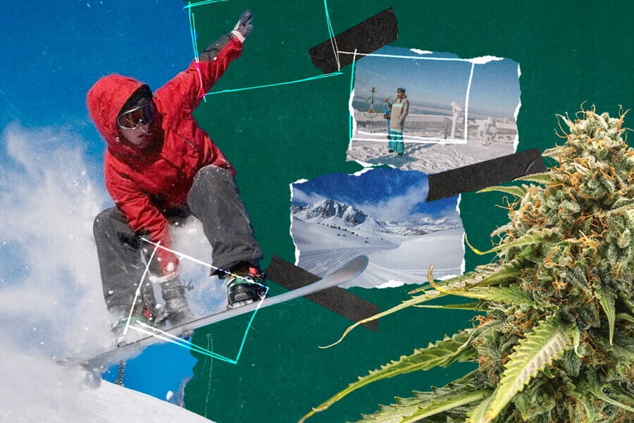 So kombiniert man Cannabis und Snowboarding