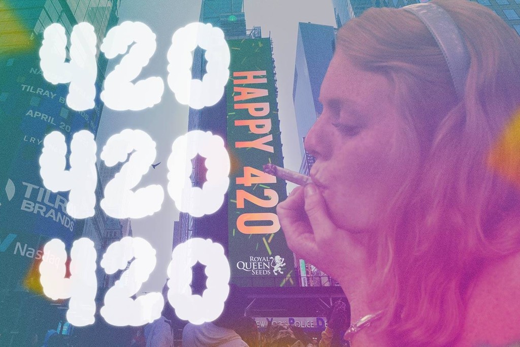 RQS feiert 420 am Times Square