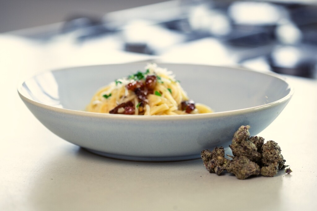Cannabis-Spaghetti Carbonara