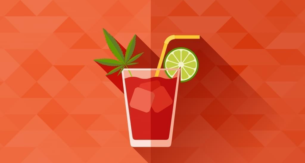 Mit Cannabis Versetzte Bloody Mary 